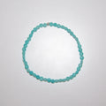 LEÑA Kunsthandwerk Amazonit-Armband, 4mm Coins, Elastik-Faden, 13–20 cm, Made in Austria