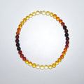 Carneol-Perlen Armband von LEÑA Kunsthandwerk, 4mm Perlen, Elastik-Faden, 13-20cm, Made in Austria