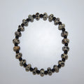 LEÑA Kunsthandwerk Dalmatiner-Button Armband mit Onyx-Perlen, 13–20 cm, Made in Austria