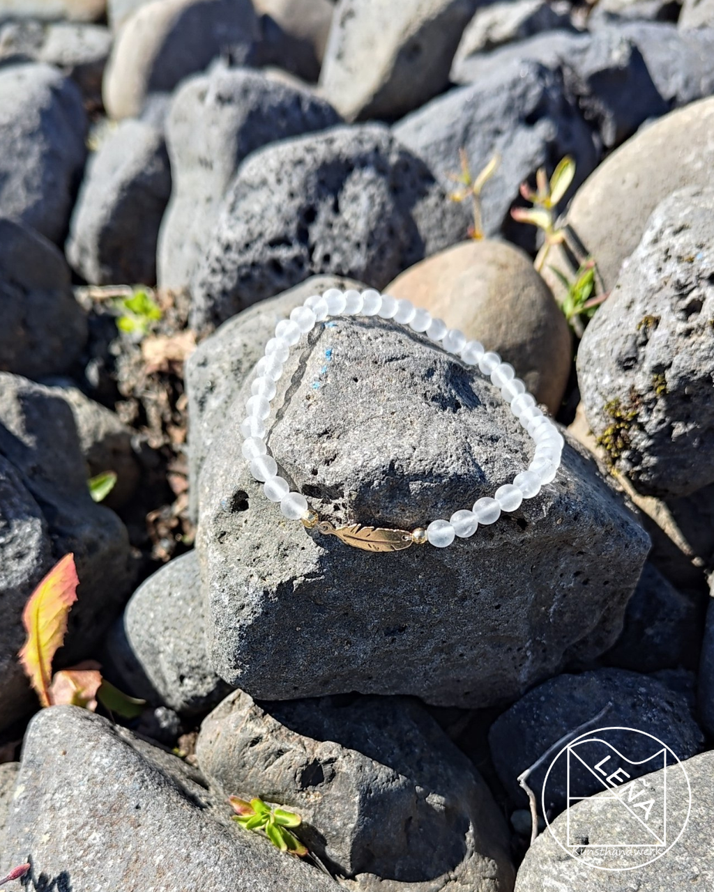 federleichtes Bergkristall Armband