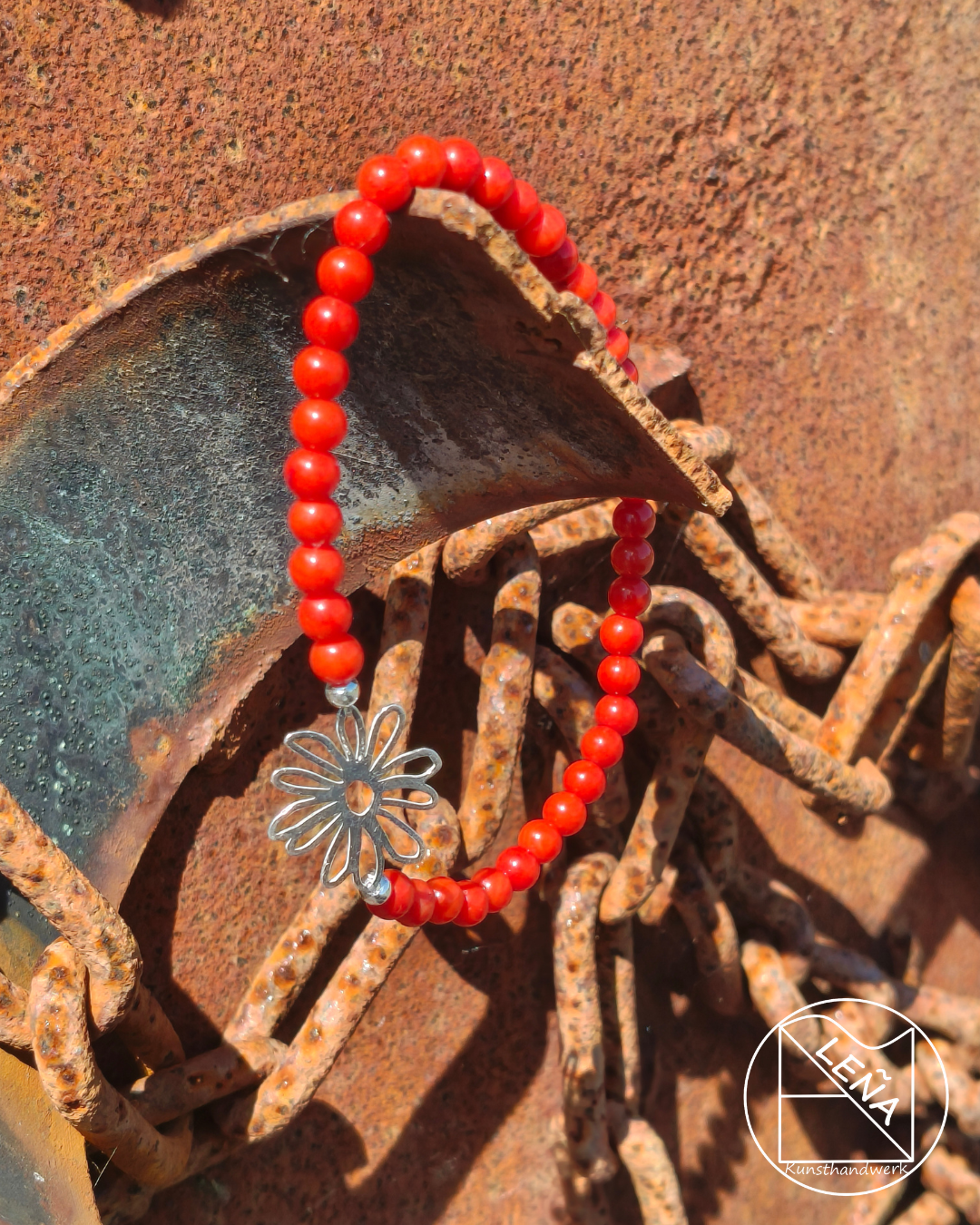 blumiges Korallen Armband